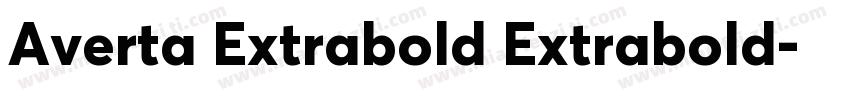 Averta Extrabold Extrabold字体转换
